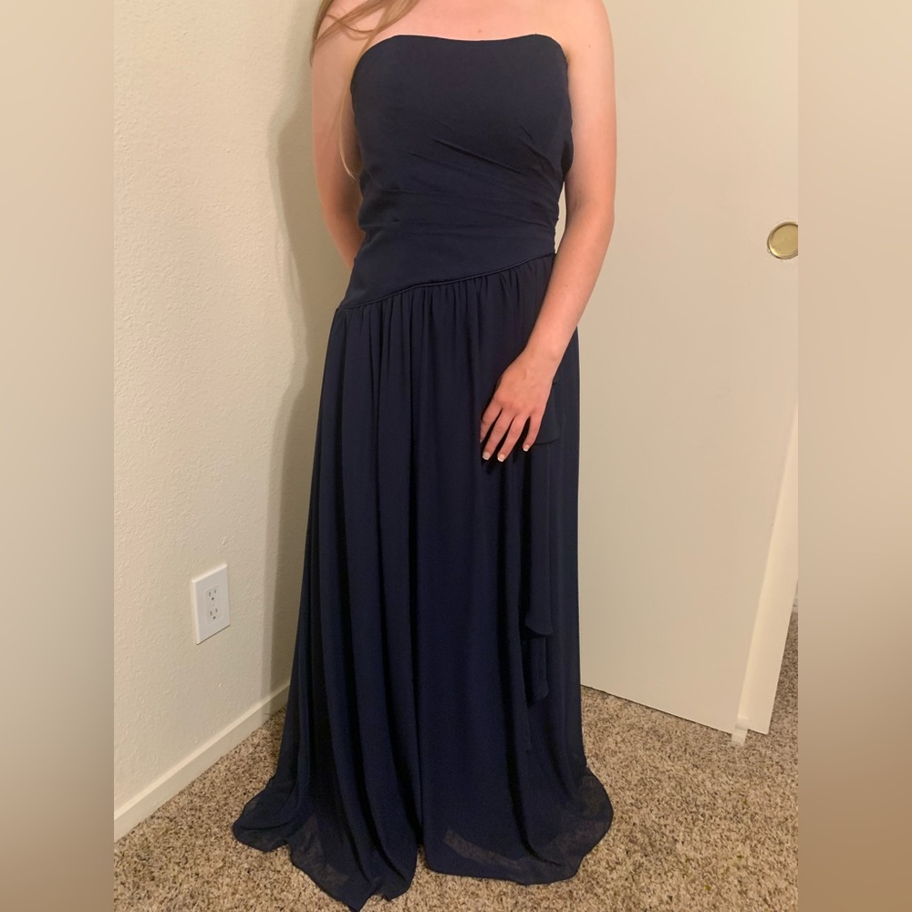 Navy Alfred Angelo bridesmaid dress
